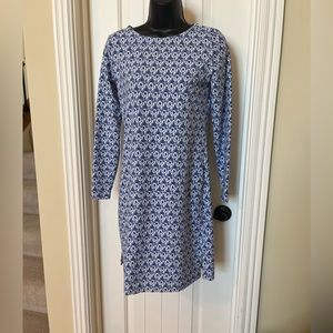 Vineyard Vines cotton long-sleeve shift dress XS